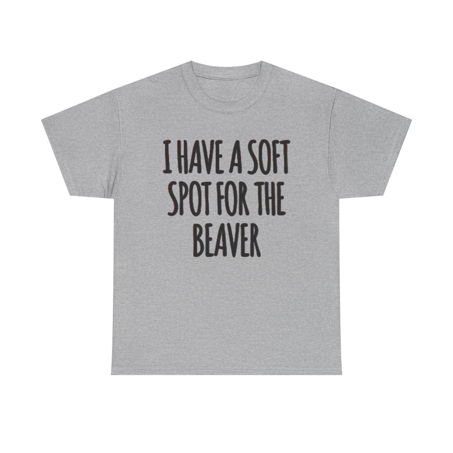 Soft Spot For The Beaver T Shirt Funny Sex Graphic Jokes Unisex Heavy Cotton Tee