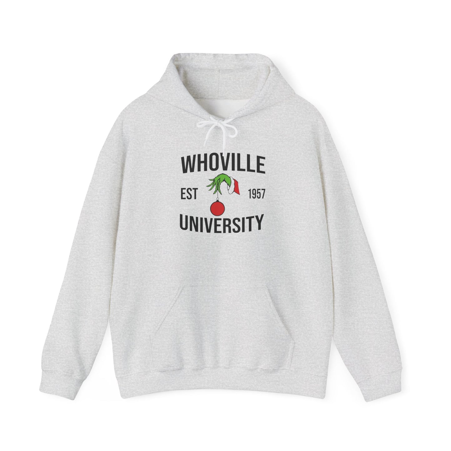 Whoville University The Grinch Graphic Hoodie Heavy Blend™ Hooded Sweatshirt