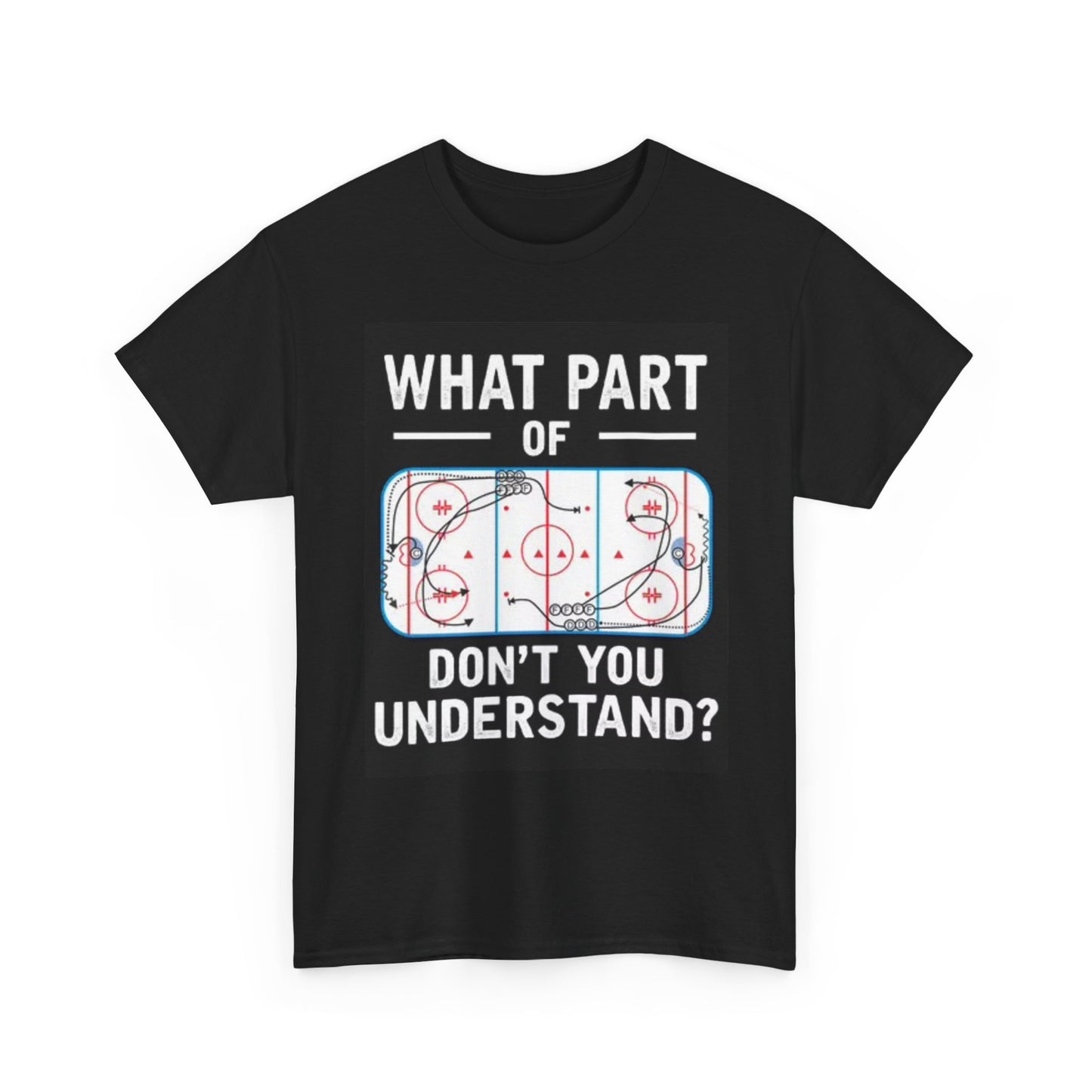 Funny Hockey Graphic T Shirt Sports Coaching Unisex Heavy Cotton Tee