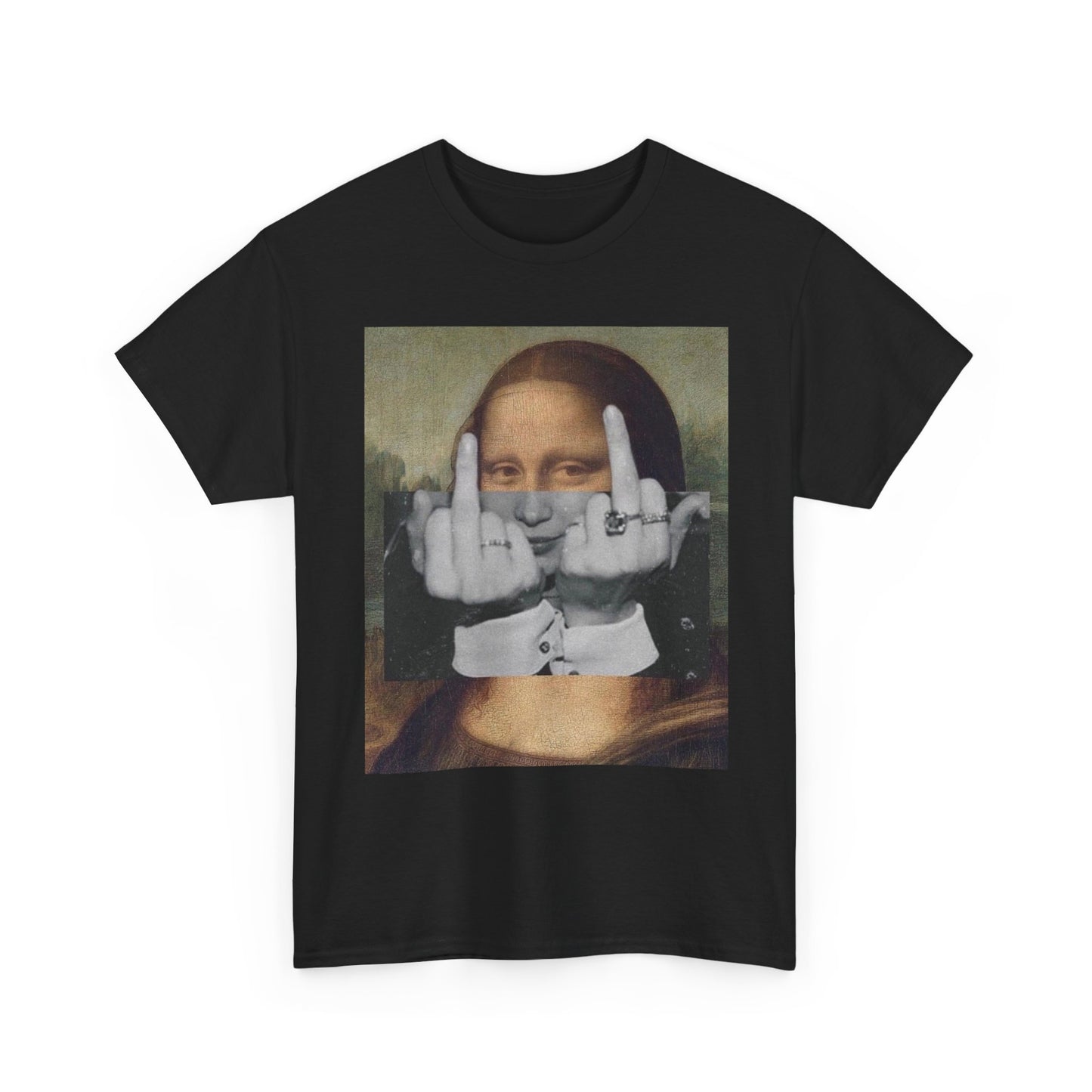 Mona Lisa Funny Hip Hop Graphic T Shirt Vintage S-5XL