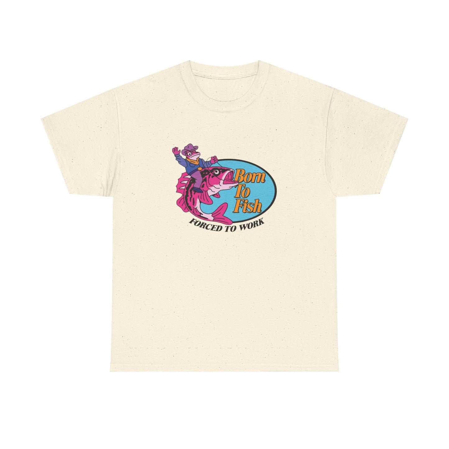 Born To Fish Graphic T Shirt NEW Adult Unisex Heavy Cotton Tee