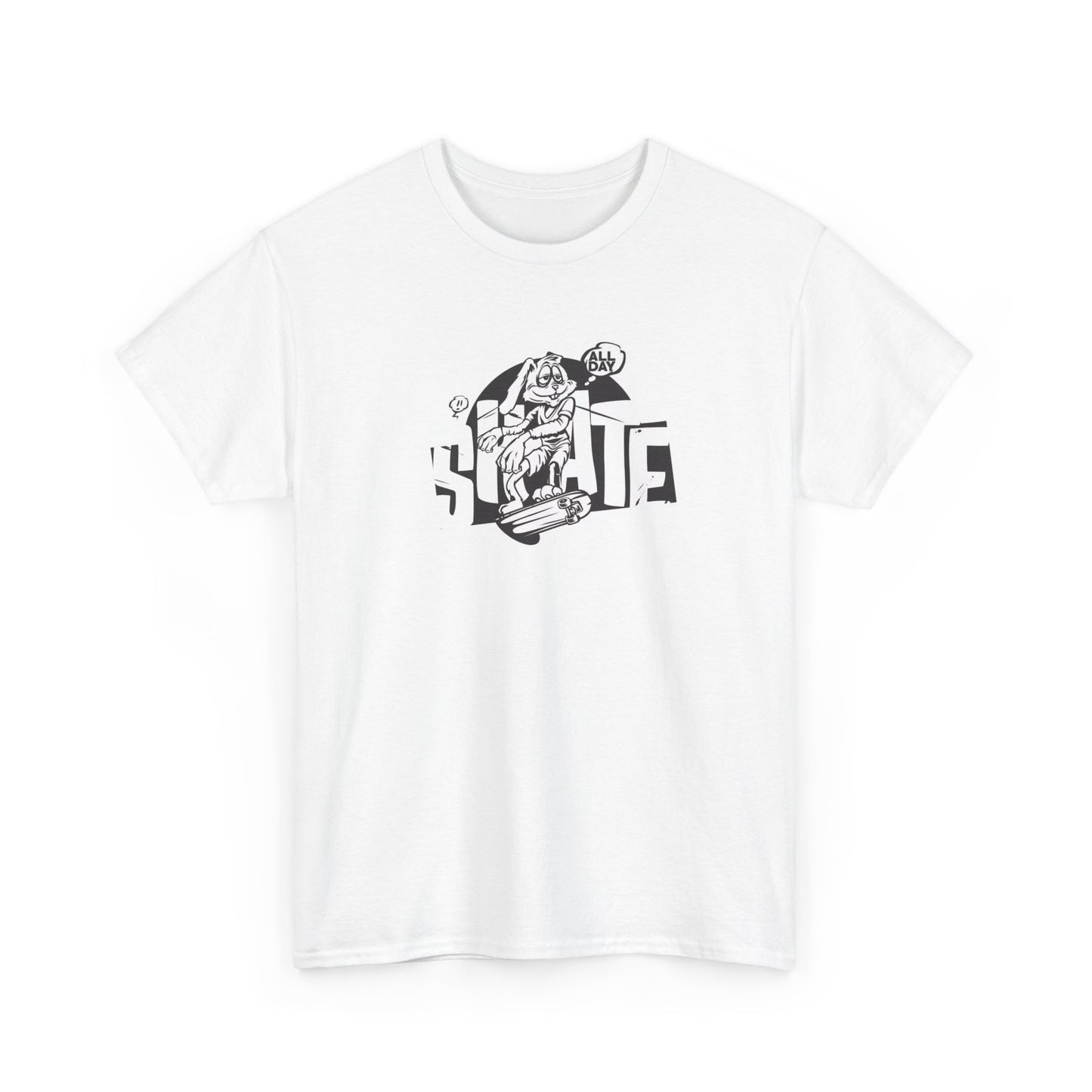 Skate All Day Graphic T Shirt Unisex Heavy Cotton Tee