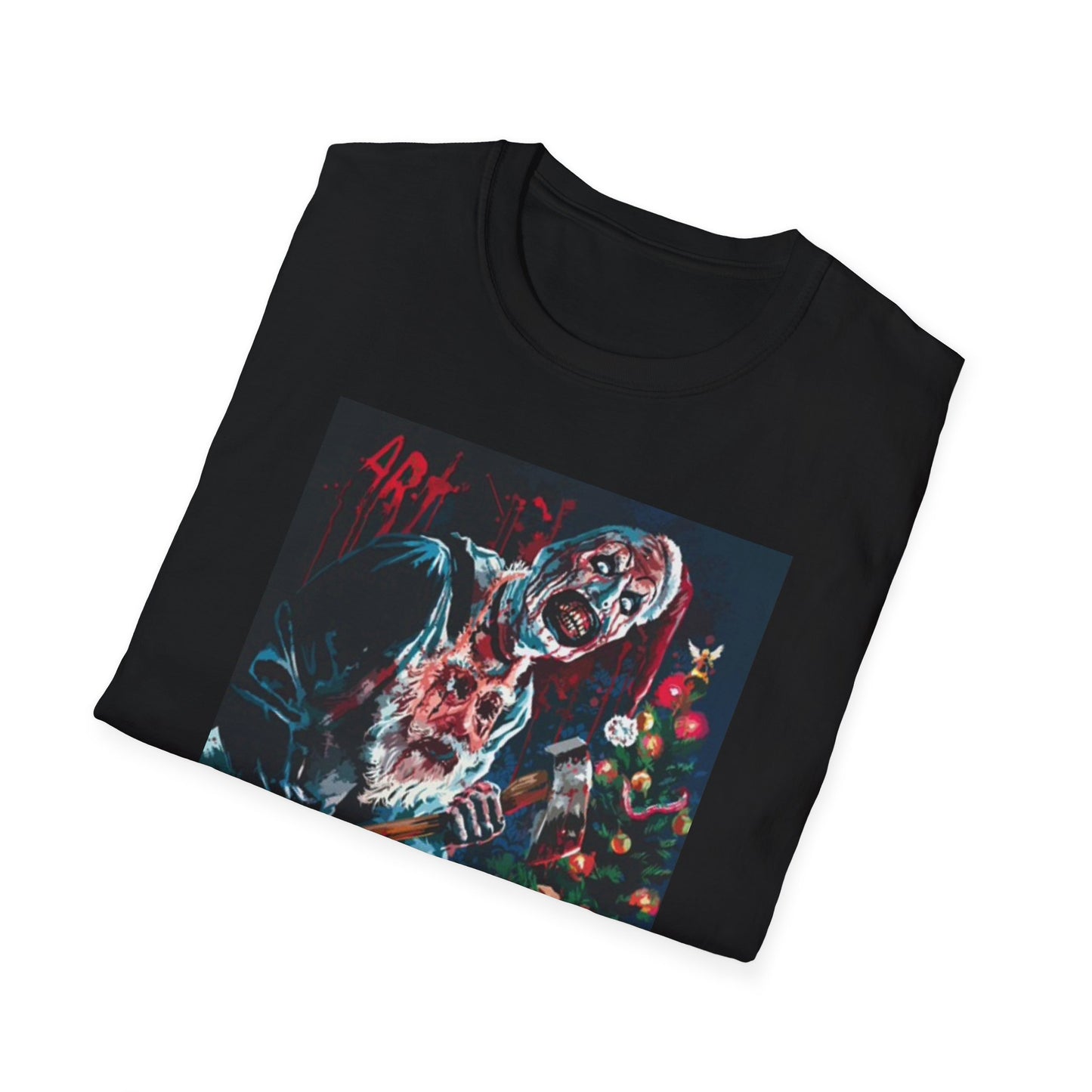 Terrifier Graphic T Short Horror Christmas Movie Funny Gift Unisex Softstyle