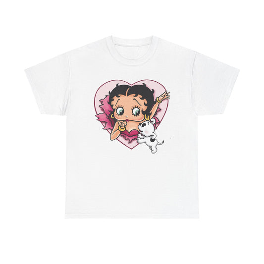 Betty Boop Graphic T Shirt Vintage Retro Art Unisex Heavy Cotton Tee 3