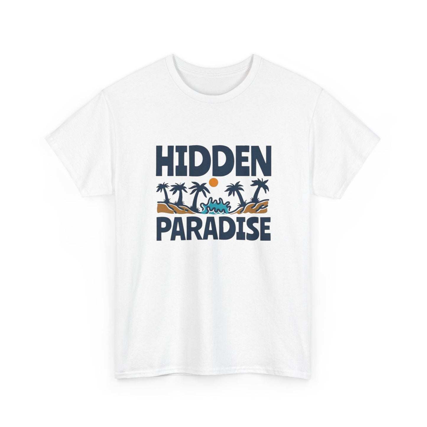 Hidden Paradise Graphic T Shirt NEW Adult Unisex Heavy Cotton Tee
