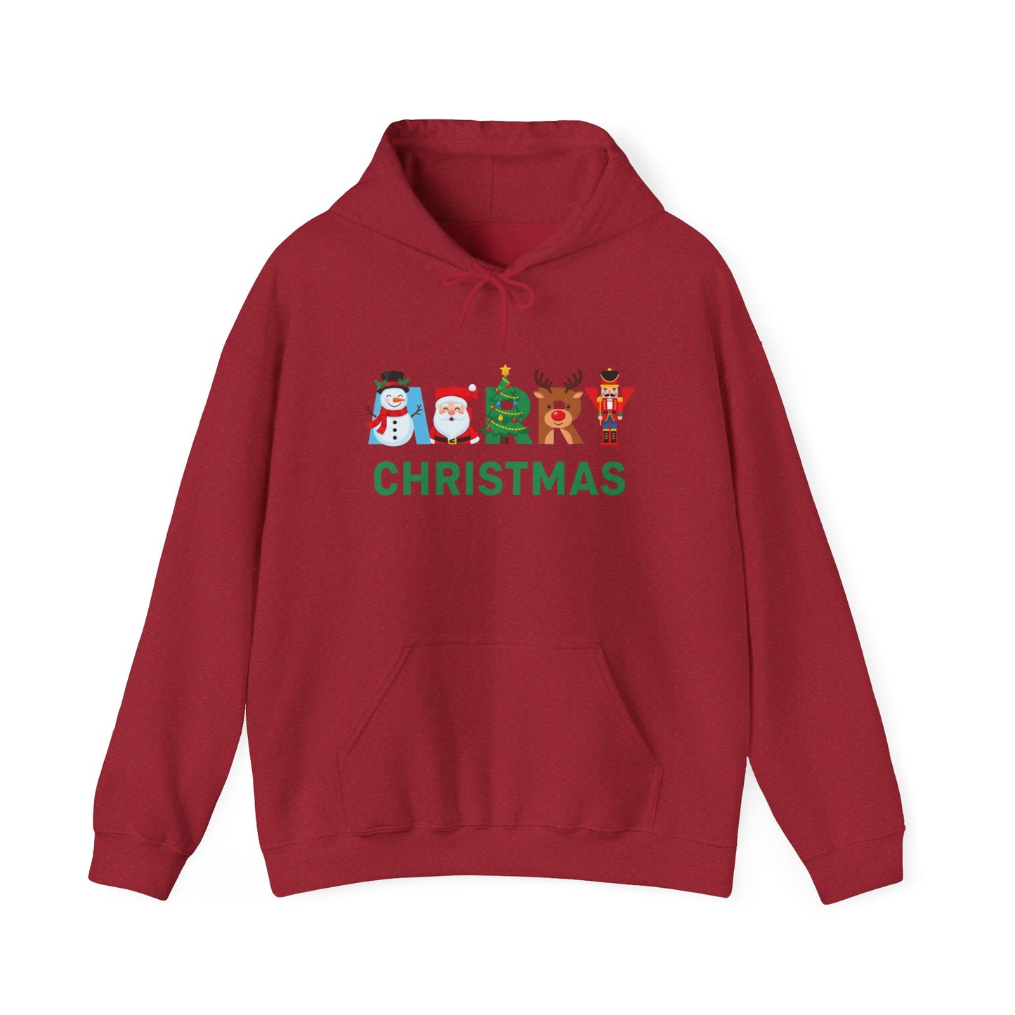 Merry Christmas Ornaments Graphic Hoodie Unisex Heavy Blend™ Hooded Sweatshirt