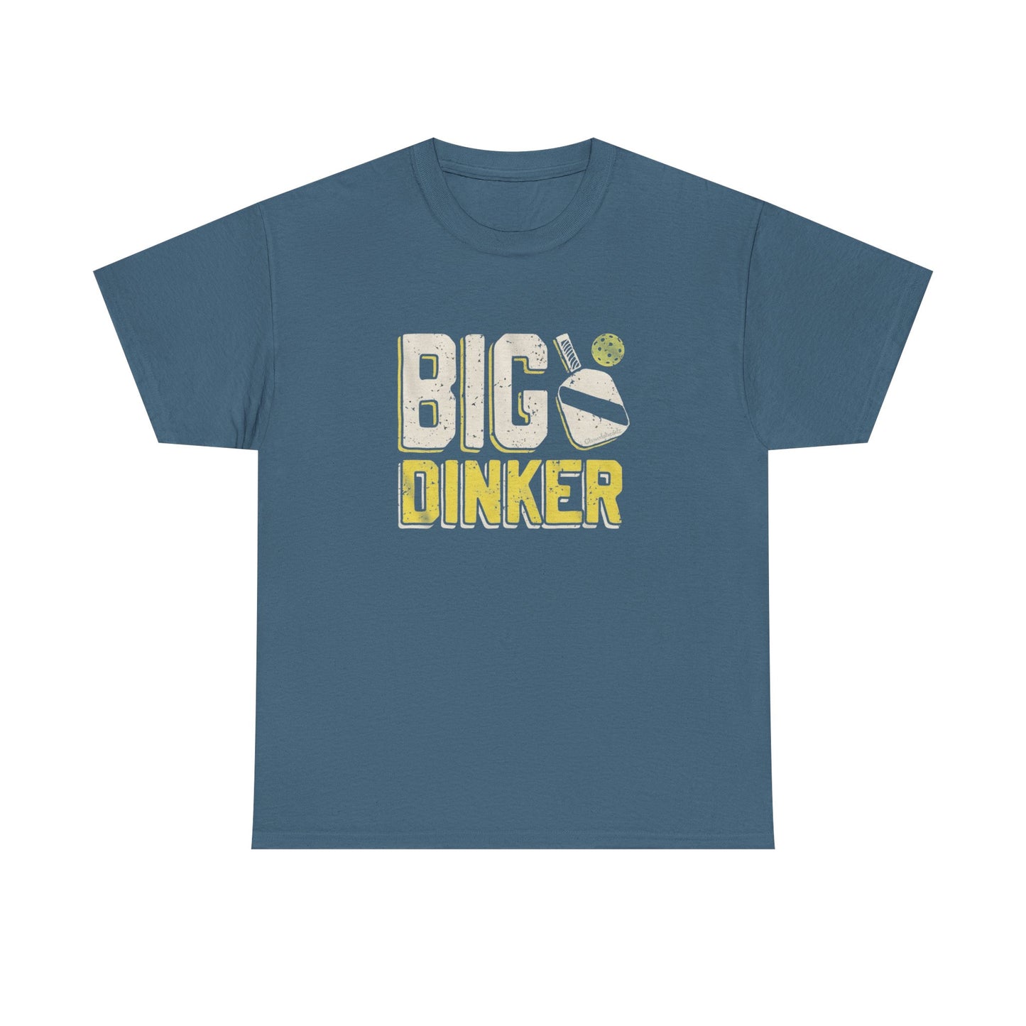 Big Dinker Pickle Ball Graphic T Shirt NEW Unisex Heavy Cotton Tee