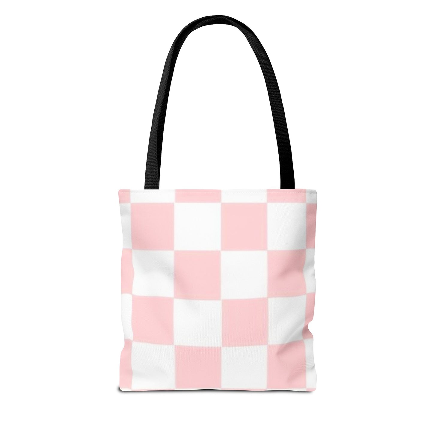 Pink Checkered All Over Print BRAND NEW Purse - Pocketbook - Travel Tote Bag