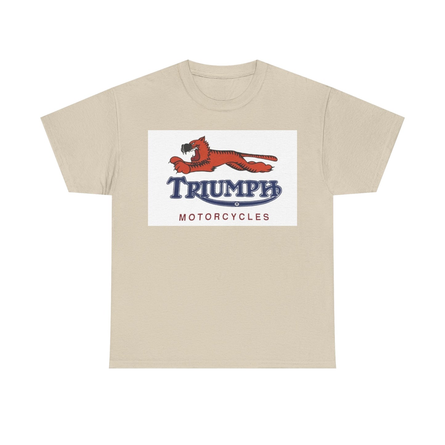 Triumph T-shirt vintage motorcycles nostalgia Tiger Unisex Heavy Cotton Tee