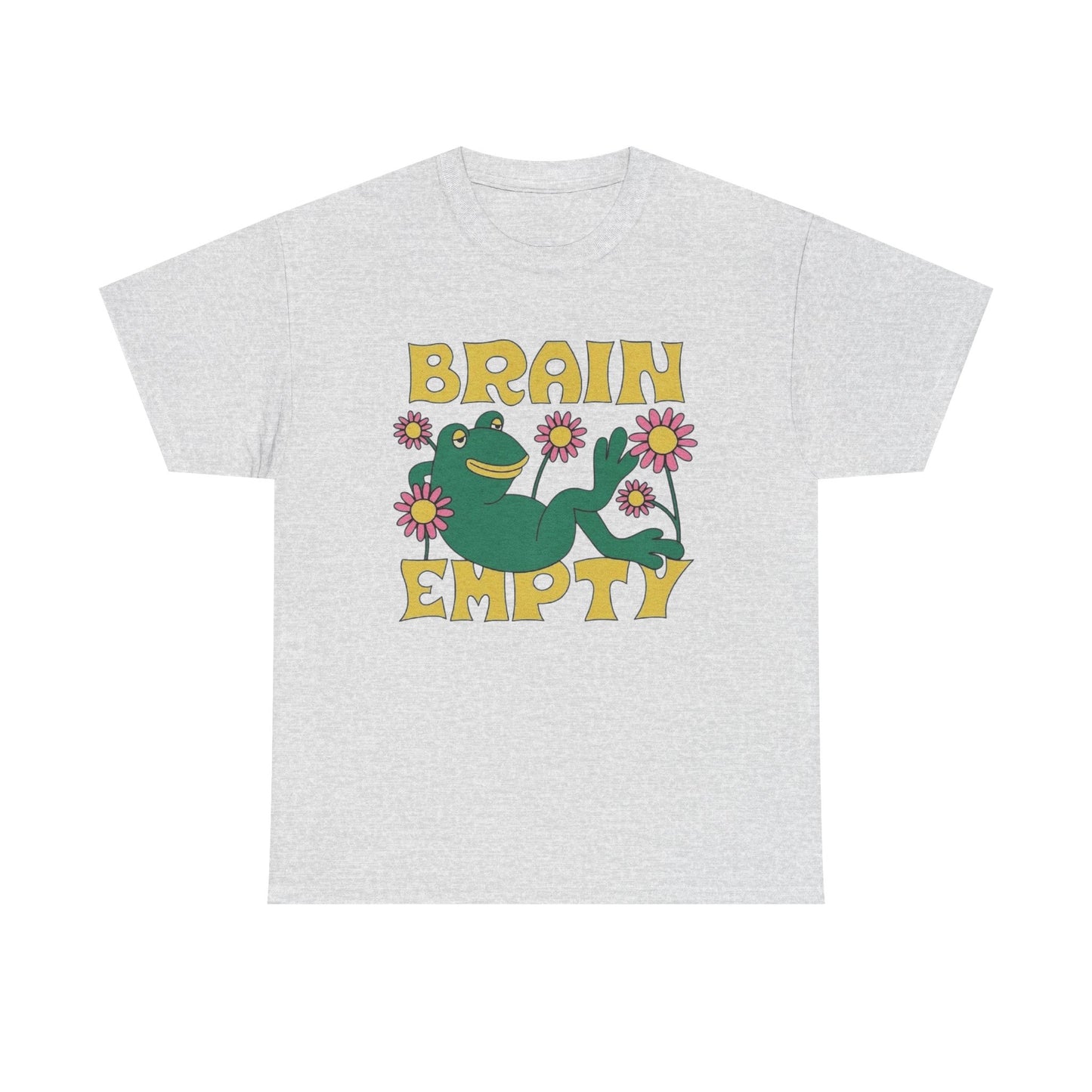Brain Empty Frog Graphic T Shirt NEW Adult Cotton