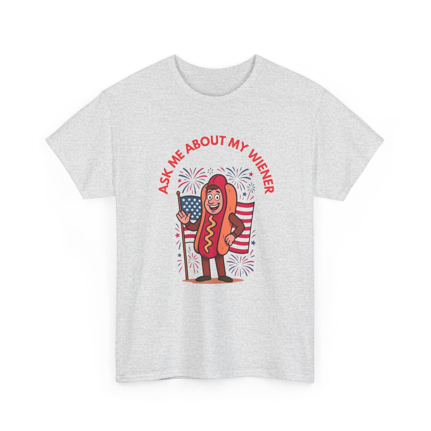 Ask About My Wiener Funny Graphic T Shirt ADULT NEW