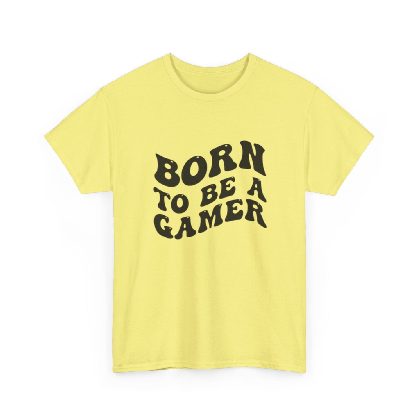 Born To Be A Gamer Graphic T Shirt Unisex Heavy Cotton Tee NEW Gift