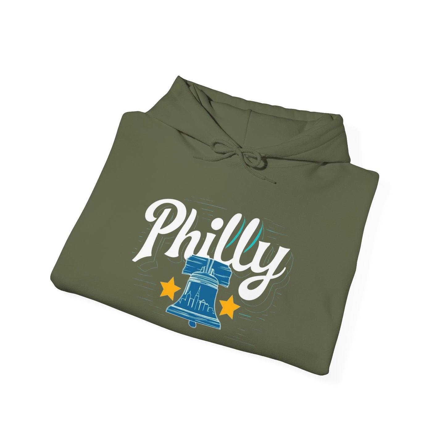 Philly City Retro Graphic Hoodie Unisex Heavy Blend™ Hooded Sweatshirt