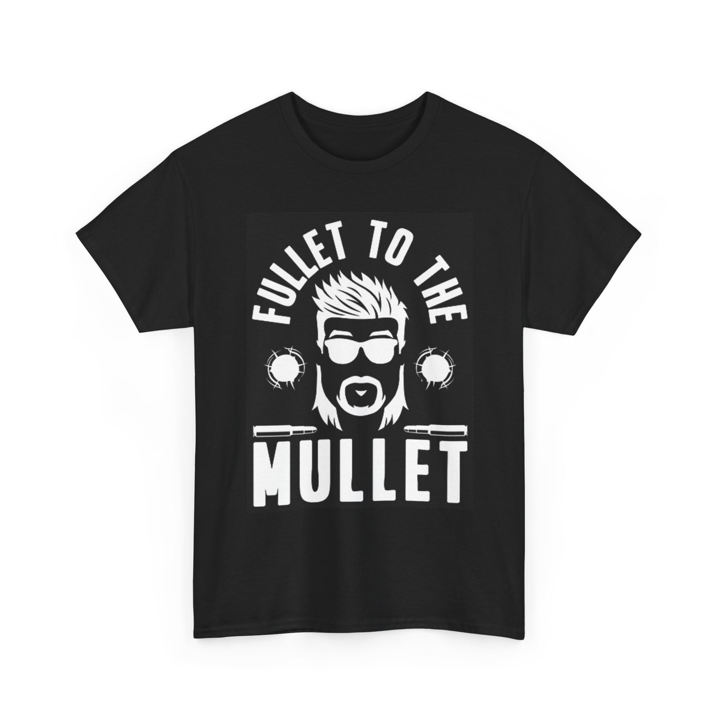 Fullet To The Mullet Funny T Shirt BRAND NEW Apparel Unisex Heavy Cotton Tee