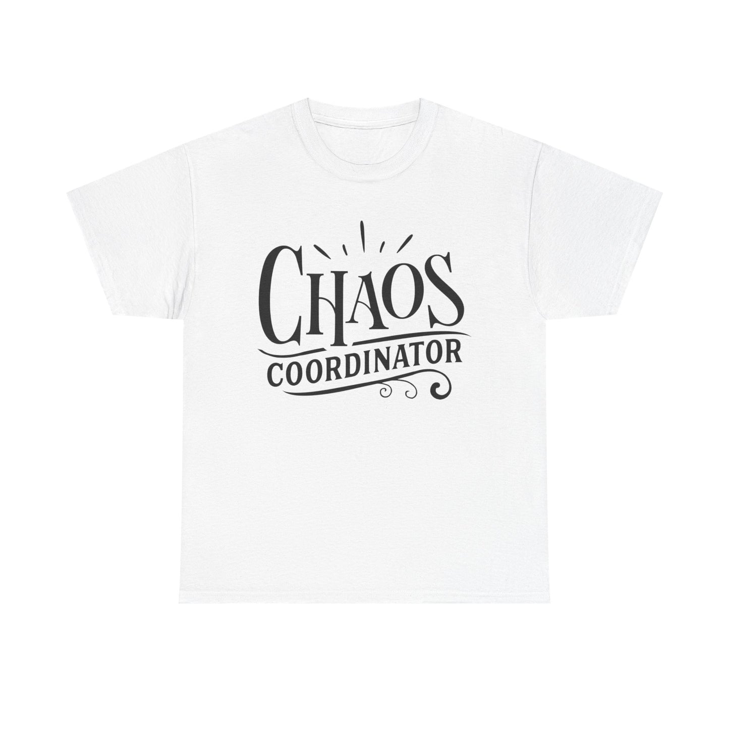 Chaos Coordinator Funny Graphic T Shirt Unisex Heavy Cotton Tee