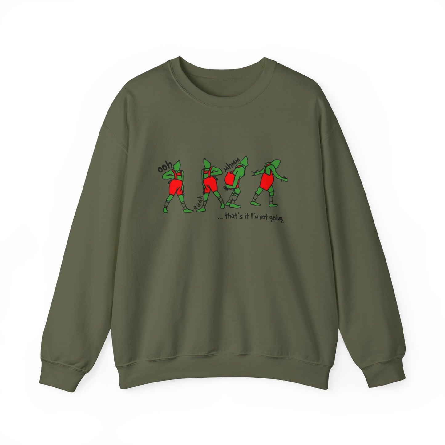 The Grinch Funny Graphic Sweater NEW Unisex Heavy Blend™ Crewneck Sweatshirt