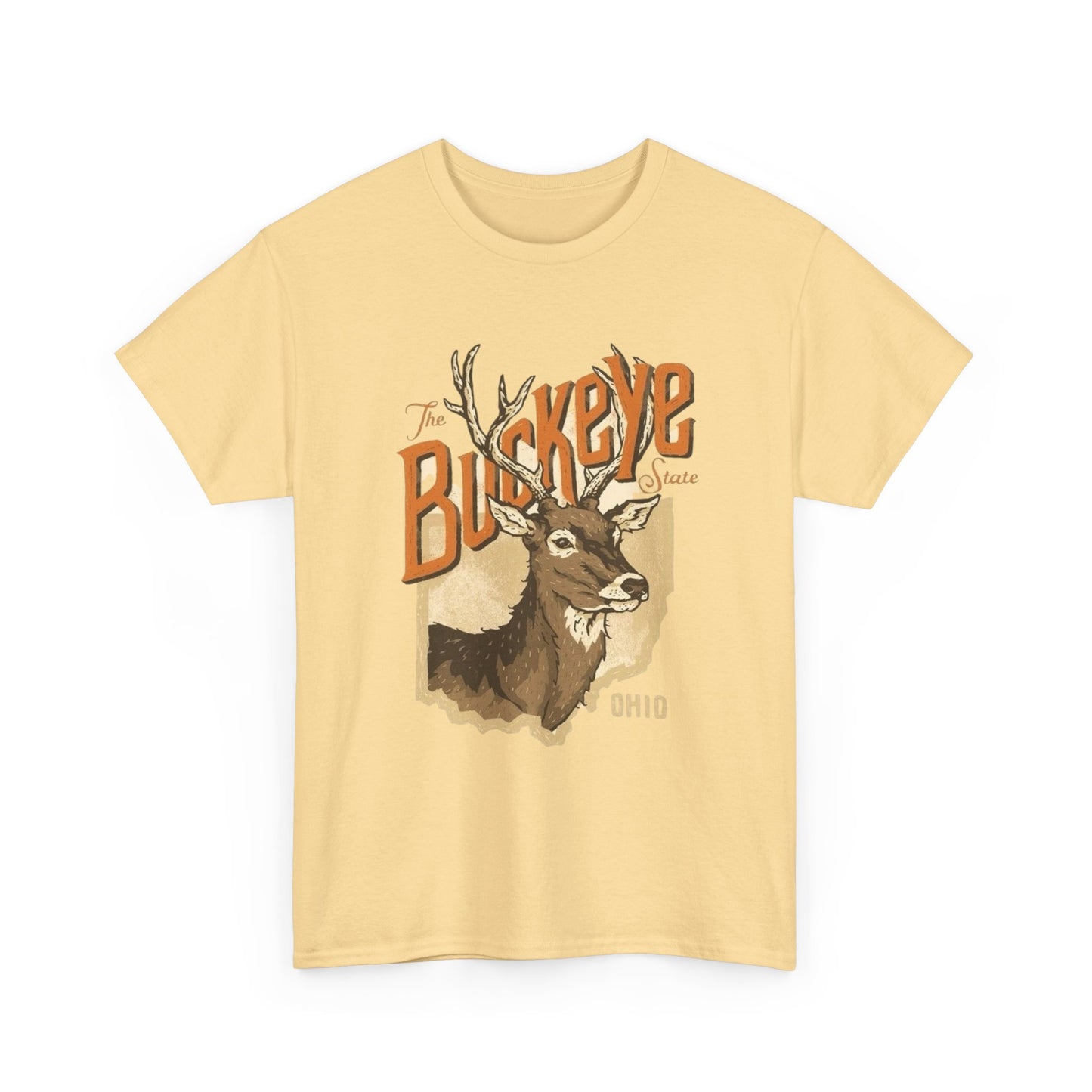 Ohio The Buckeye State Graphic T Shirt Unisex Heavy Cotton Tee
