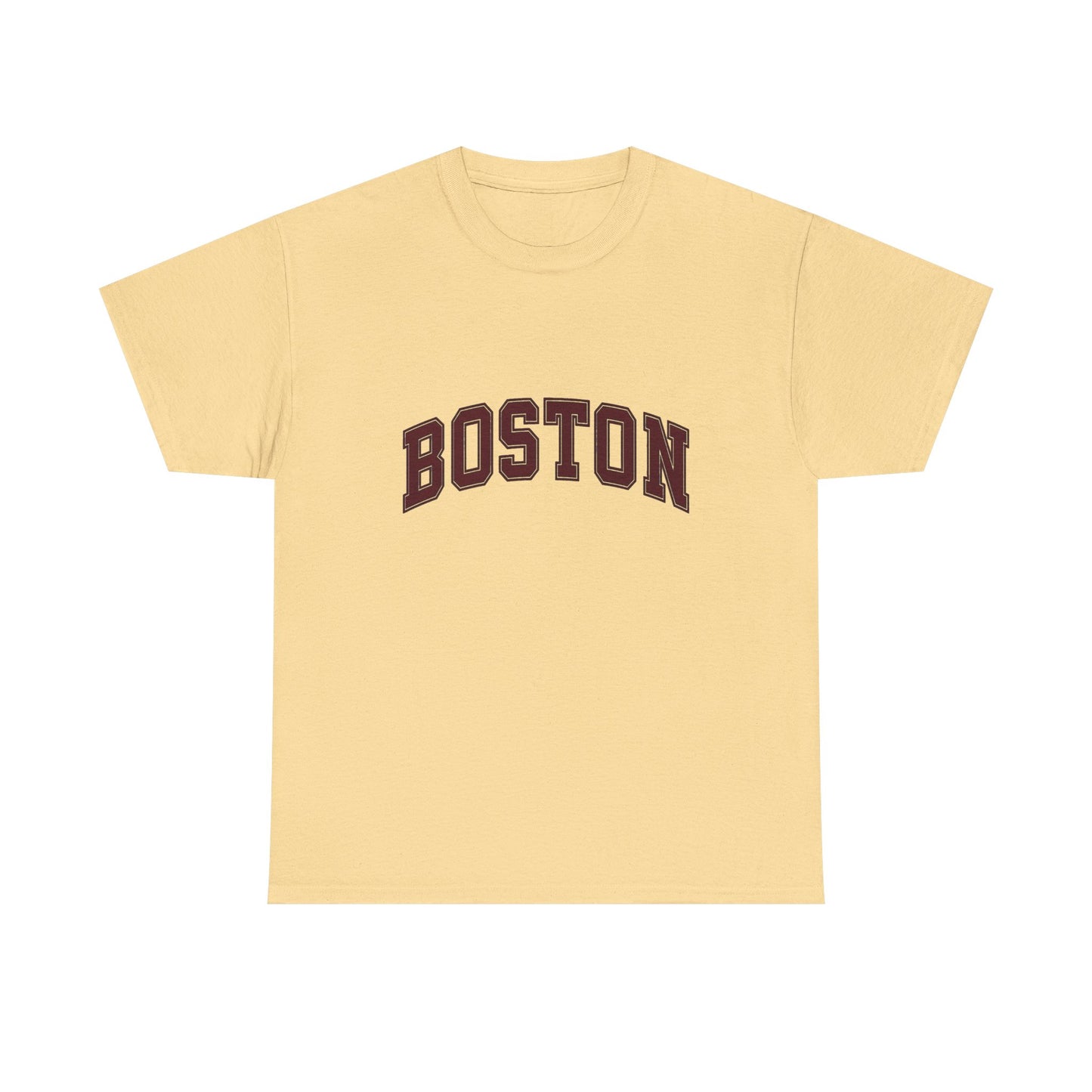 Boston Logo NEW ENGLAND Graphic T Shirt Unisex Heavy Cotton Tee