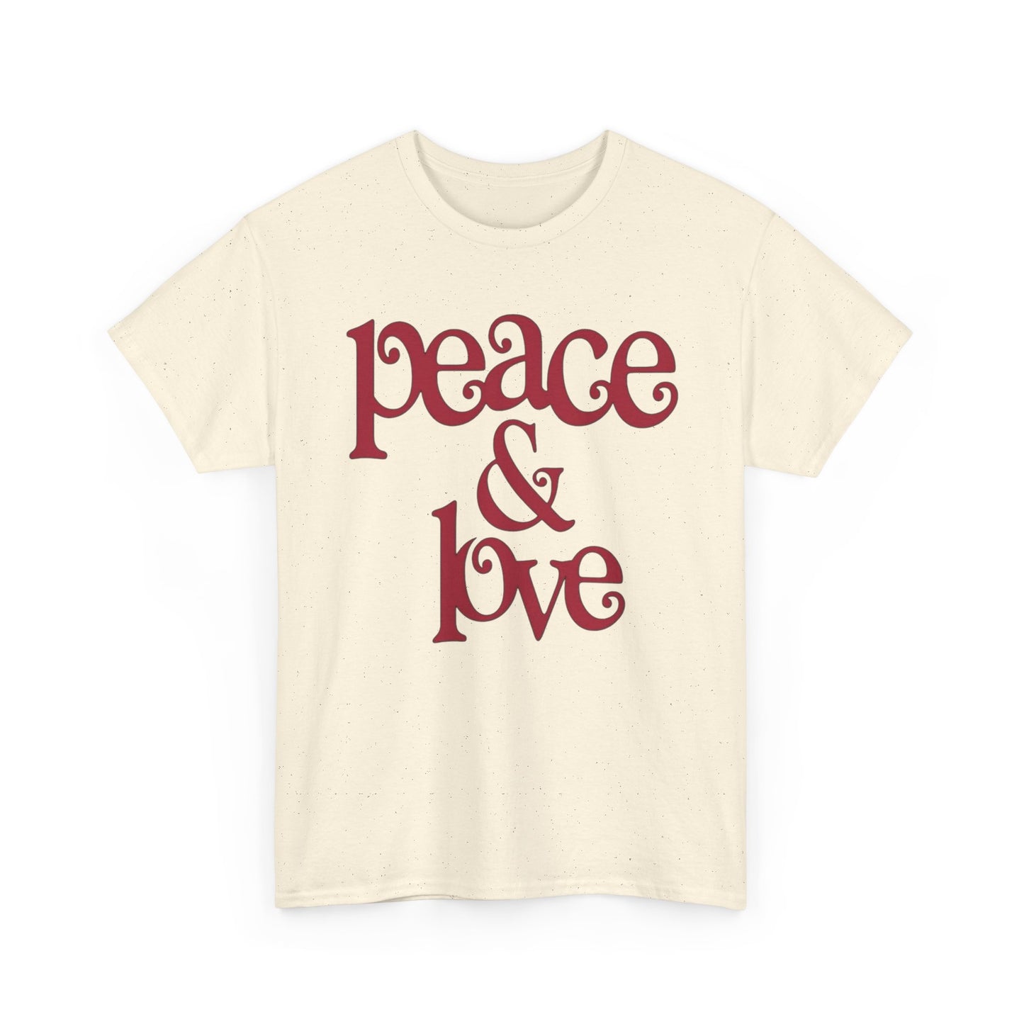 Peace And Love Retro Graphic T Shirt Adult NEW