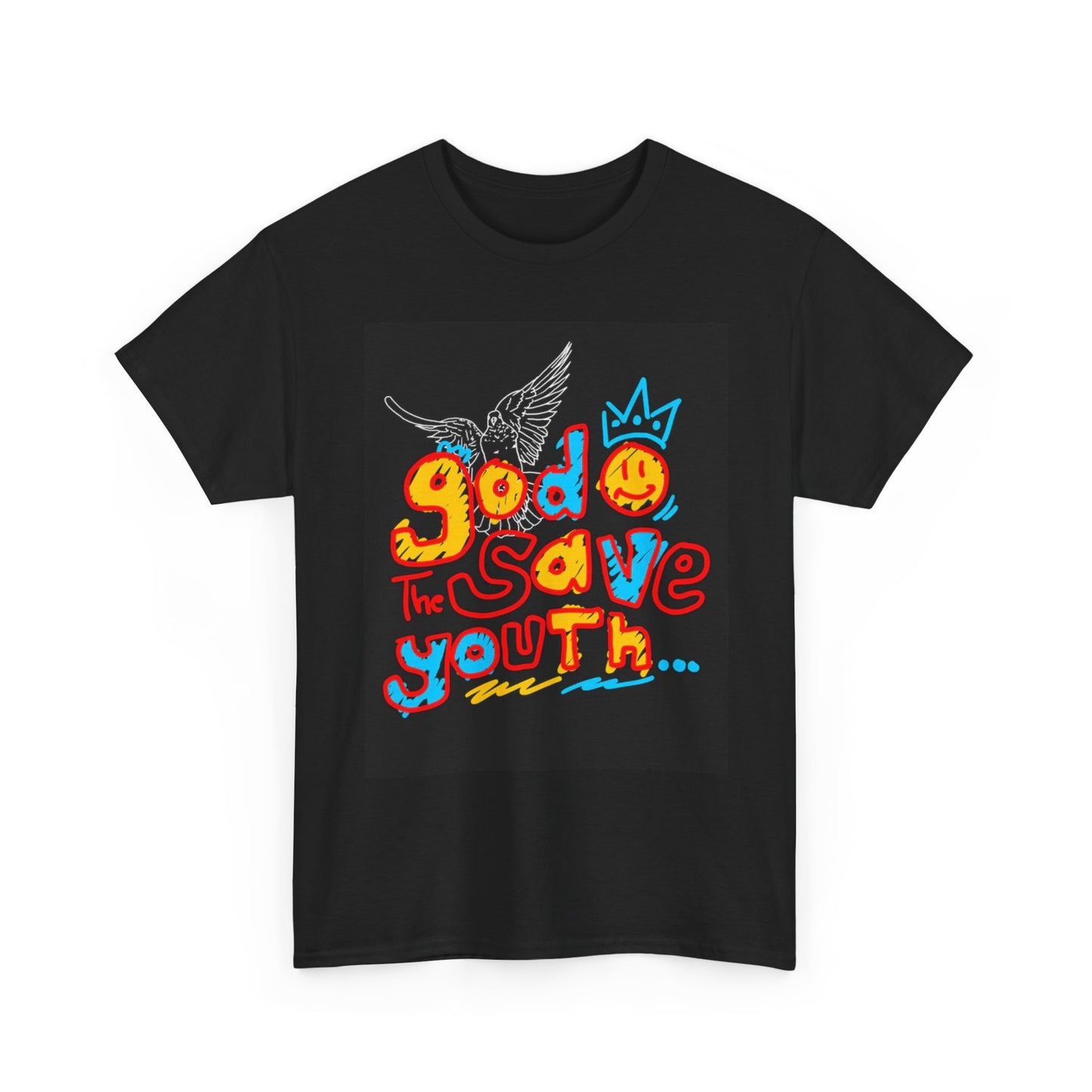 God Save The Youth T Shirt Unisex Heavy Cotton Tee