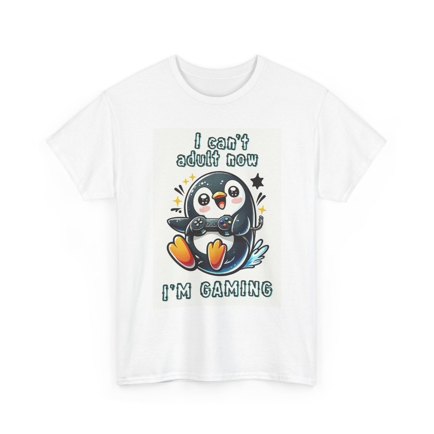 Cant Adult Now Im Gaming T Shirt BRAND NEW Apparel Unisex Heavy Cotton Tee