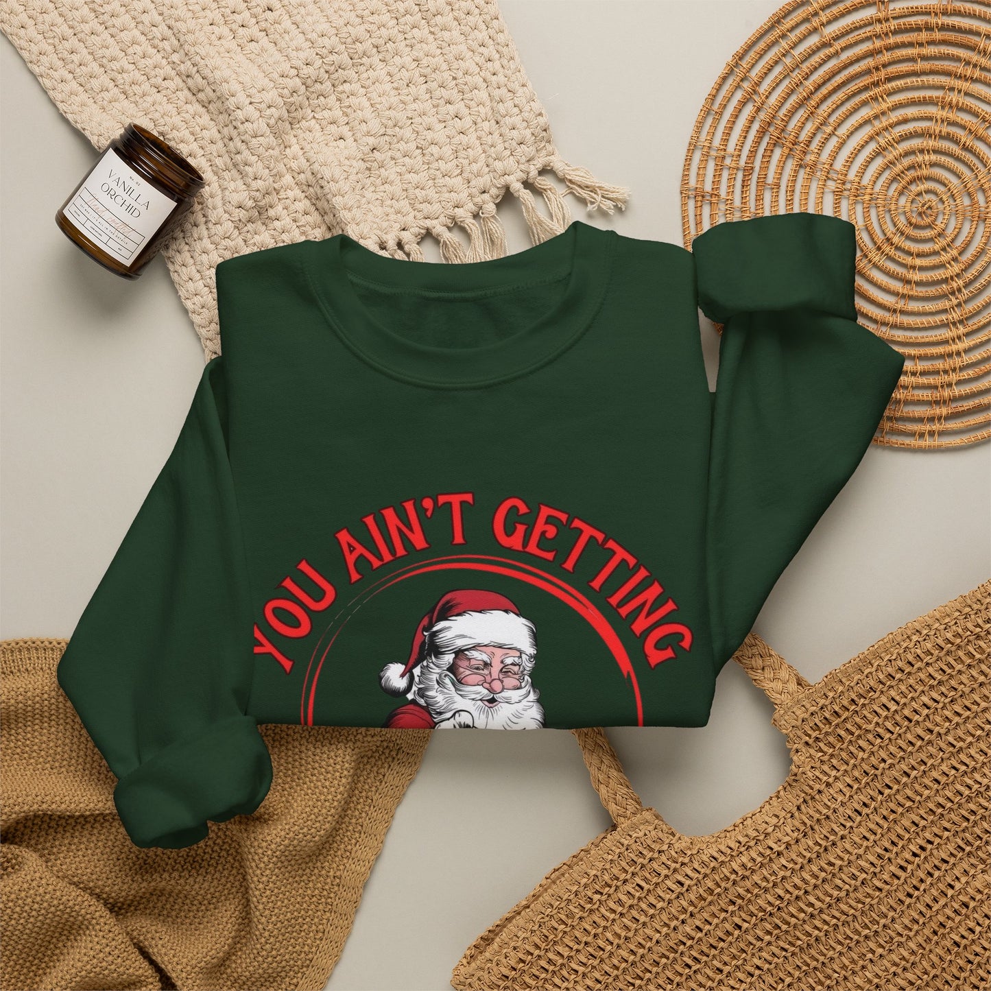 Funny Santa Christmas Sweater NEW Unisex Heavy Blend™ Crewneck Sweatshirt