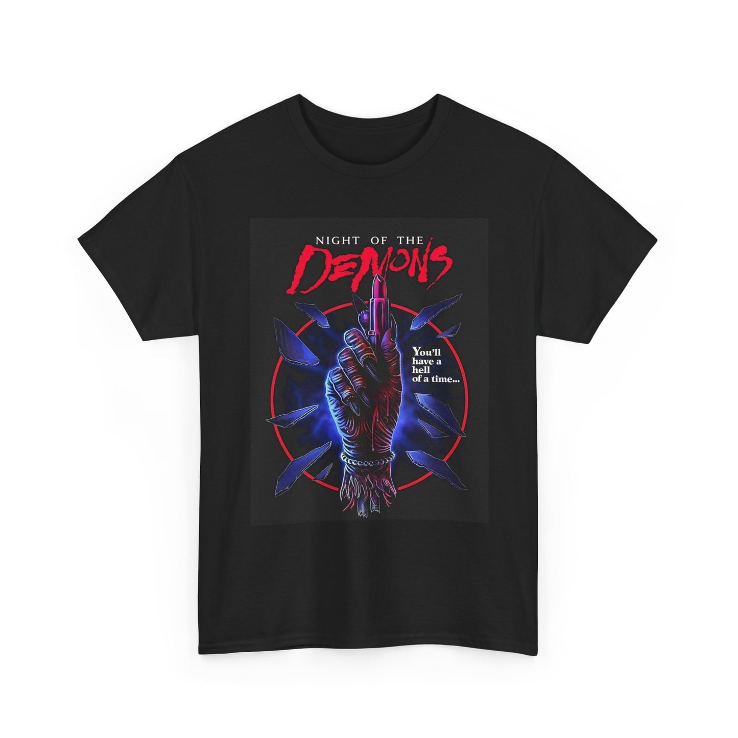 Night Of The Demons Halloween Graphic T Shirt Unisex Heavy Cotton Tee