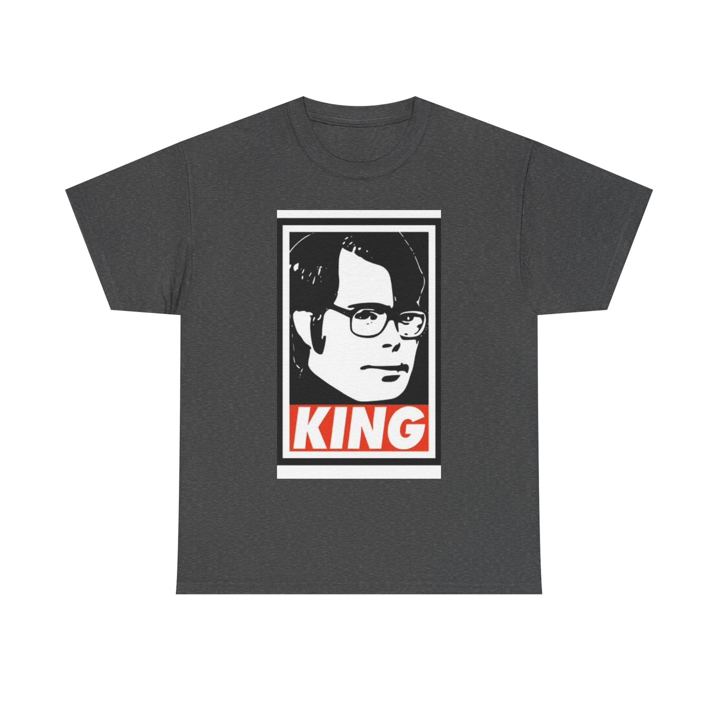 Stephen King Shirt Retro Poster Horror Funny Gift Scary Unisex Heavy Cotton Tee