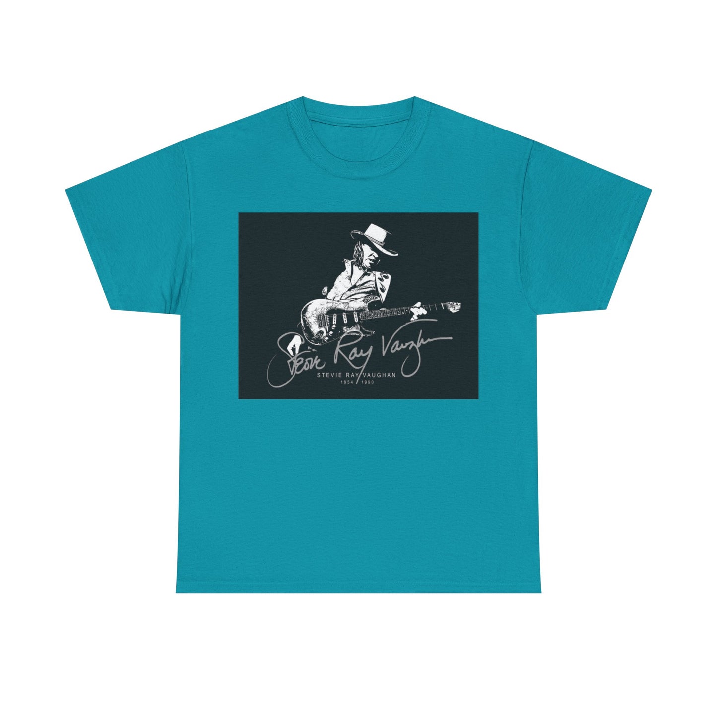 Stevie ray vaughn T-shirt Vintage retro rock album Unisex Heavy Cotton Tee