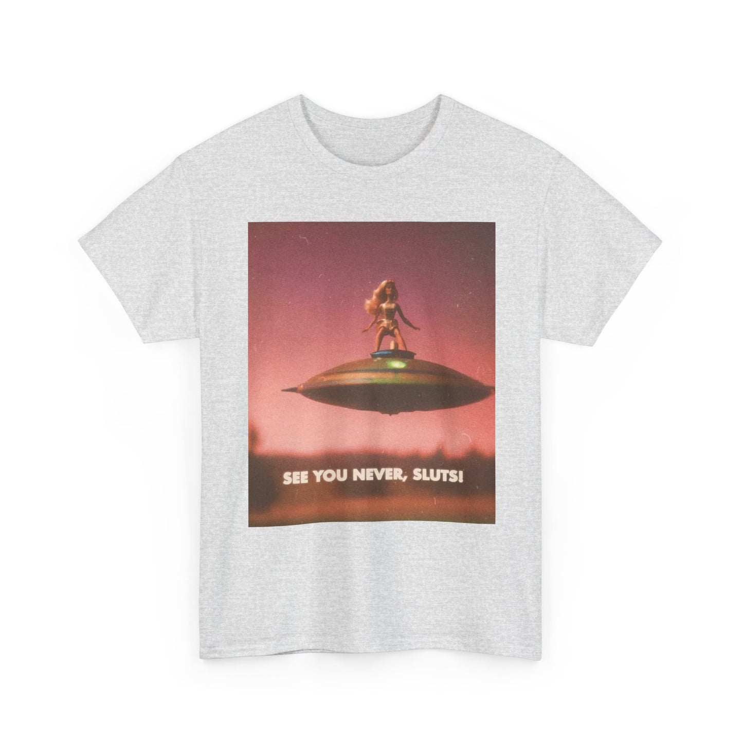 See You Never Sluts Funny Doll Graphic T Shirt NEW Adult Tee