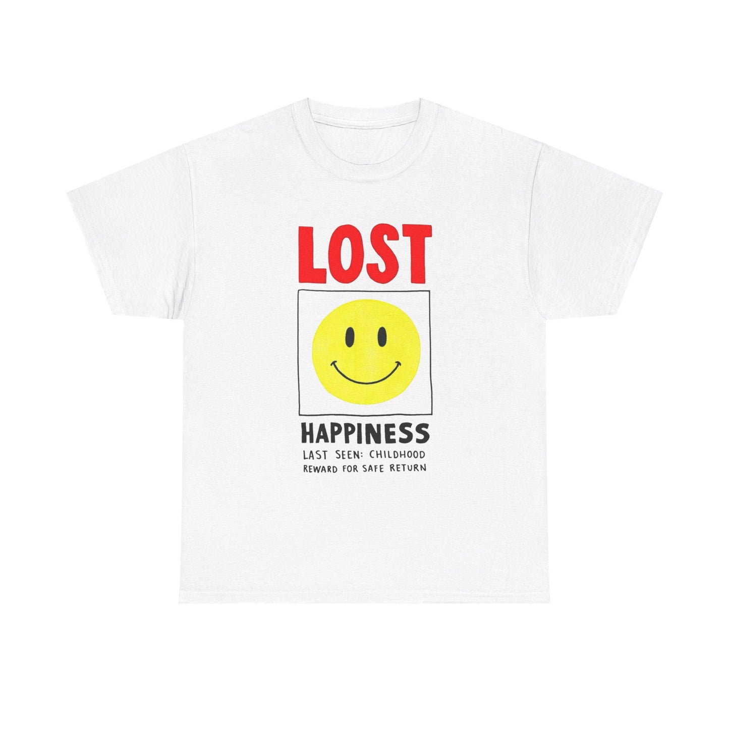 Lost Happiness Graphic T Shirt Unisex Adults NEW