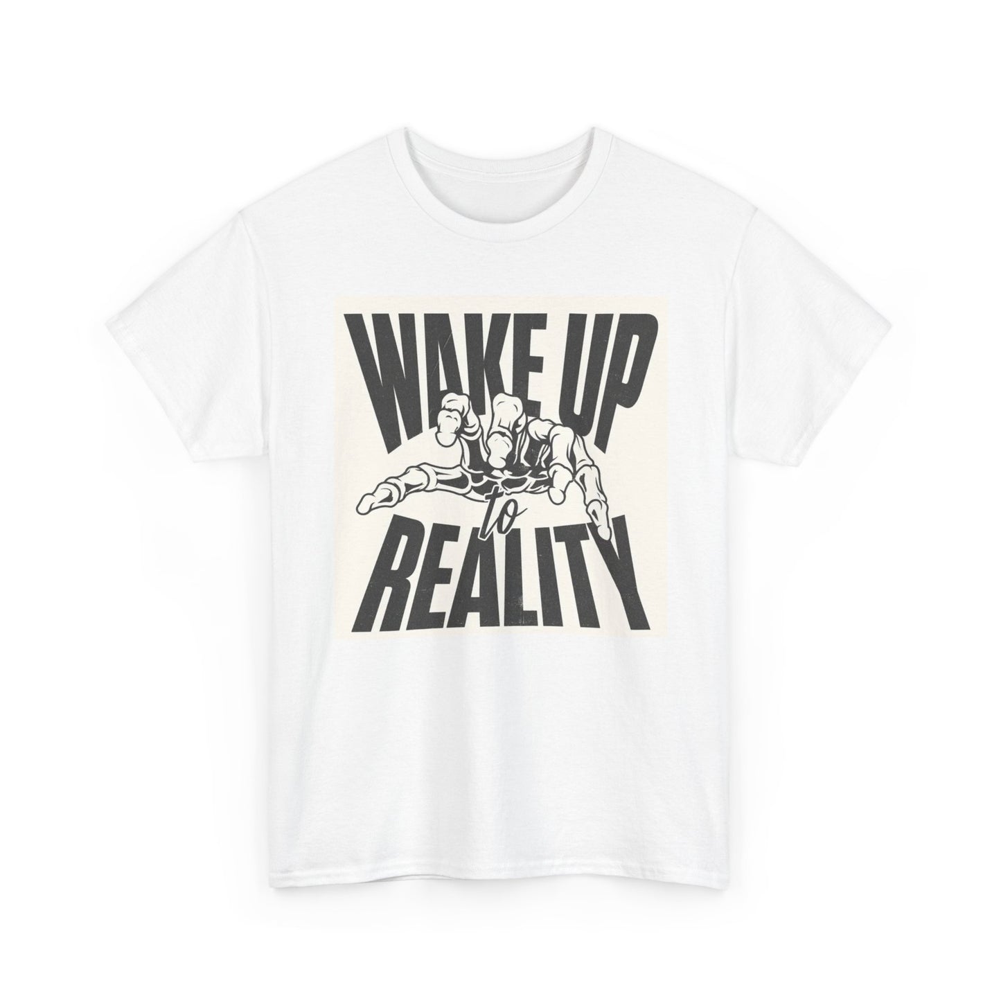 Wake Up To Reality Graphic T Shirt Vintage Unisex Heavy Cotton Tee