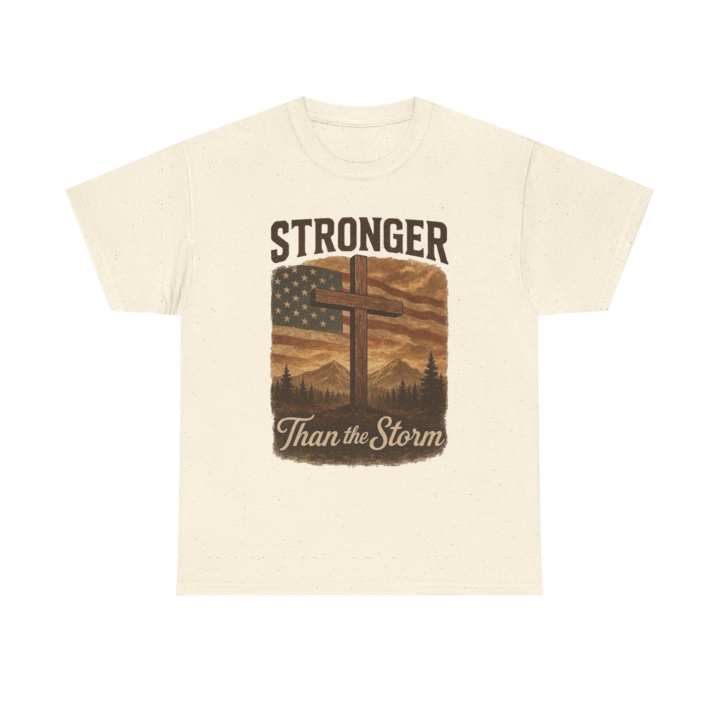 Stronger Than The Storm Graphic T Shirt Adult New Tee