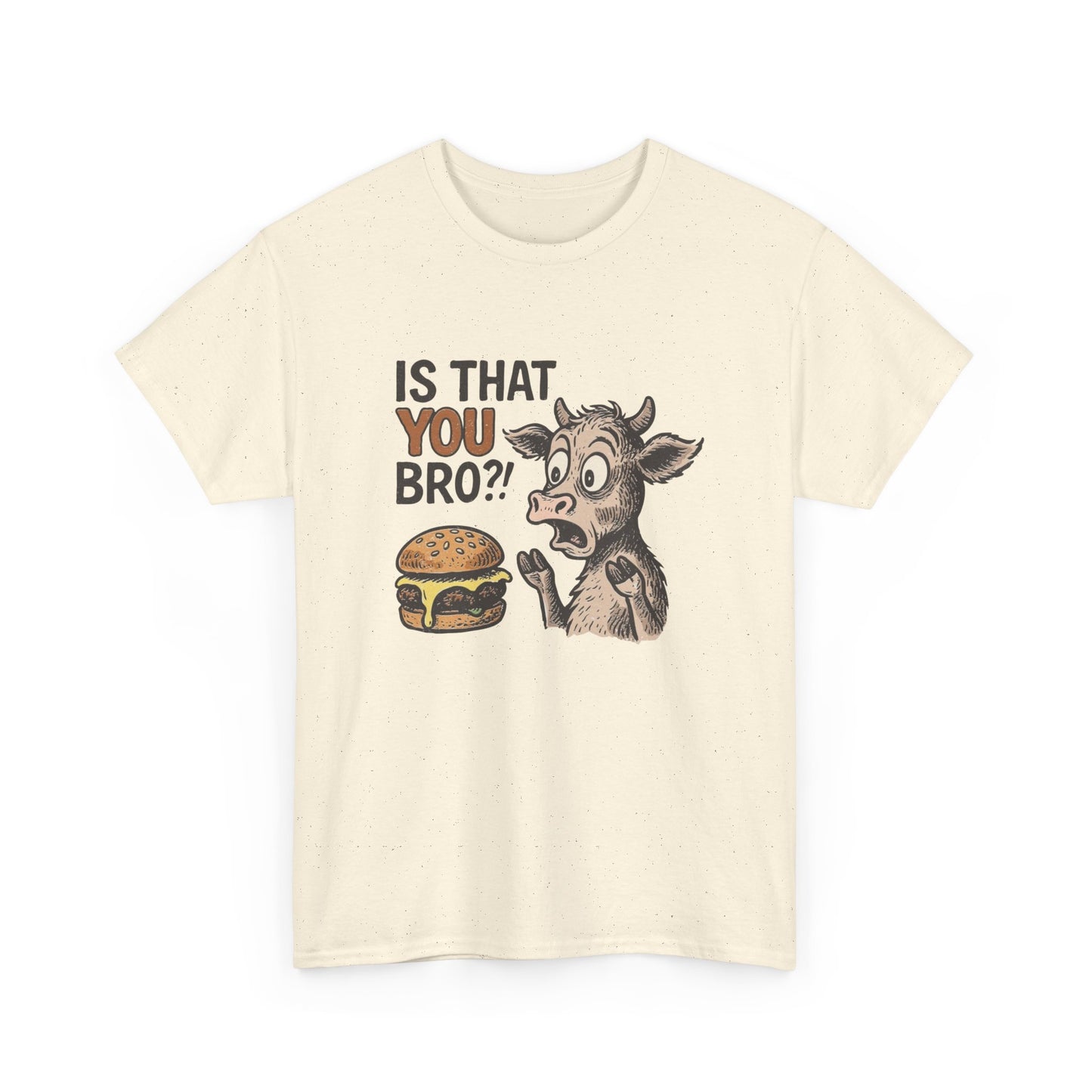 Is That You Bro Funny Cow Vegan Graphic T Shirt Cotton Tee Retro Gift