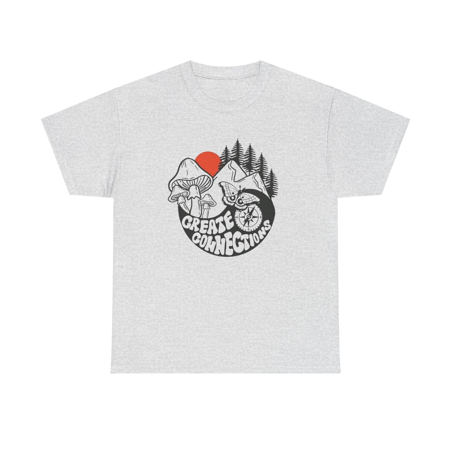 Create Connections Graphic T Shirt Unisex Heavy Cotton Tee