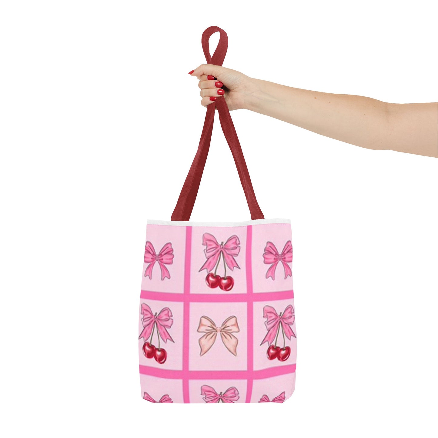 Pink Bows Upside Down Graphic BRAND NEW Tote Bag (AOP)