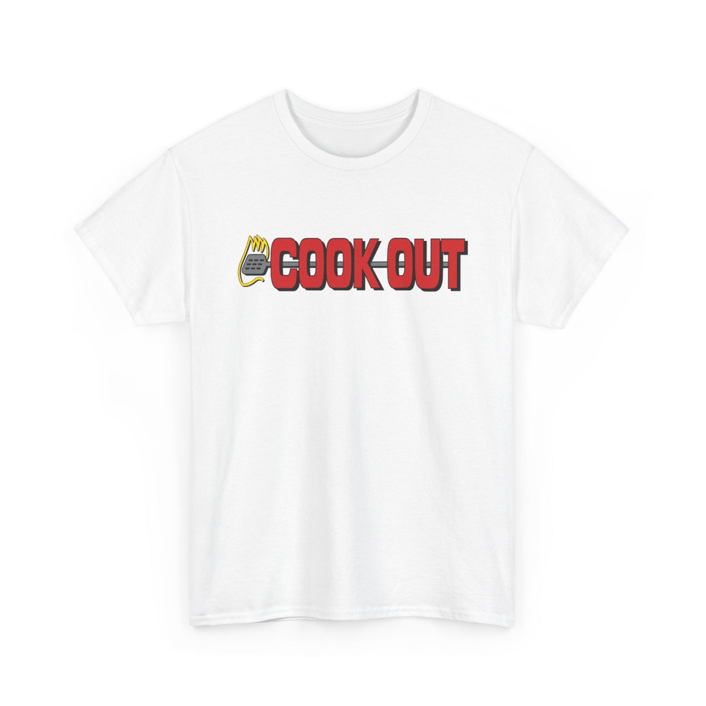 Cook Out Graphic T Shirt Retro Restaurant Unisex Heavy Cotton Tee