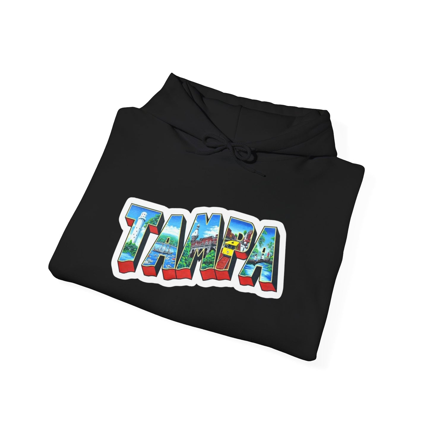 Tampa Florida Graphic Hoodie Unisex Heavy Blend™ Hooded Sweatshirt