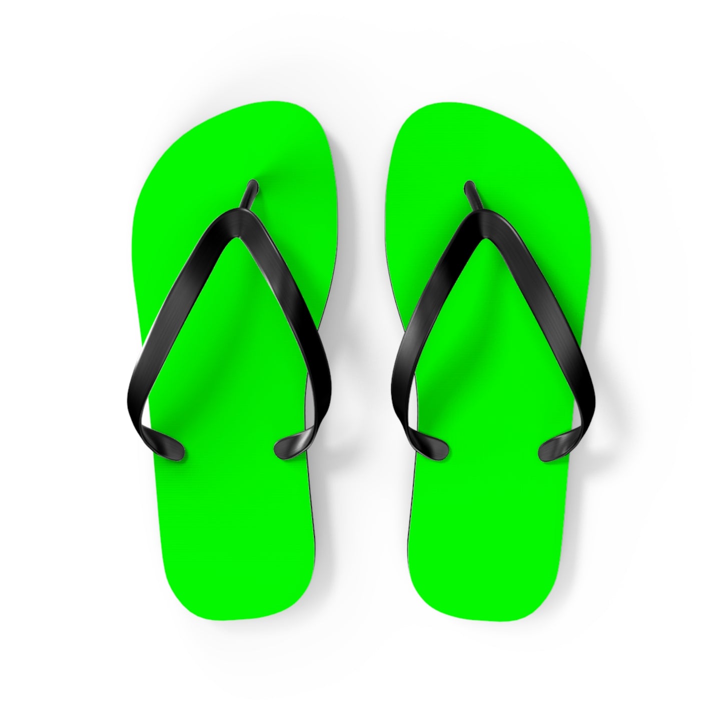 Neon Green Flip Flops, Sandals Slides, Summer Footwear, Brand New