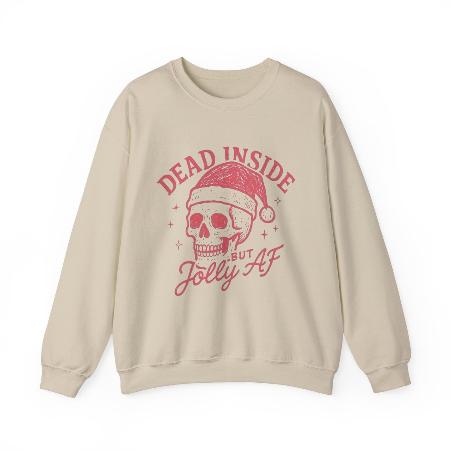 Dead Inside But Jolly AF Christmas Sweater NEW Heavy Blend™ Crewneck Sweatshirt