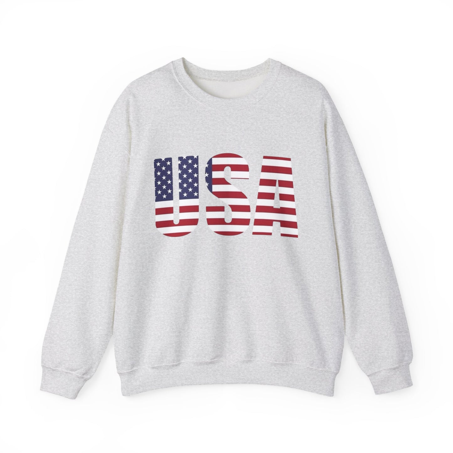 USA American Flag Retro Sweater NEW Unisex Heavy Blend™ Crewneck Sweatshirt