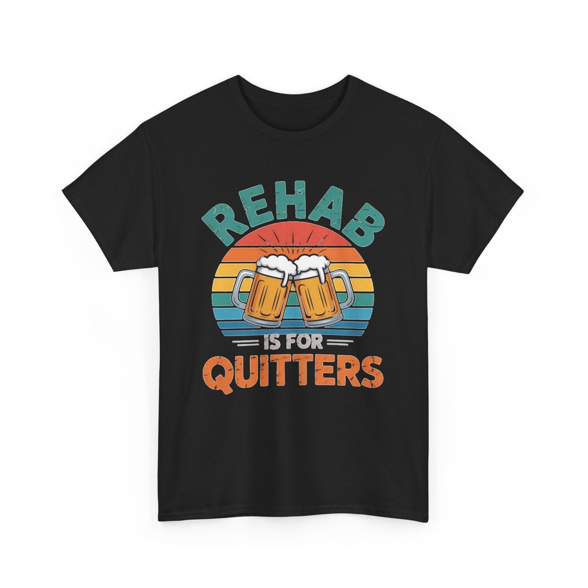 Rehab Is for Quitters Beer Graphic T-Shirt Men's Graphic Tee