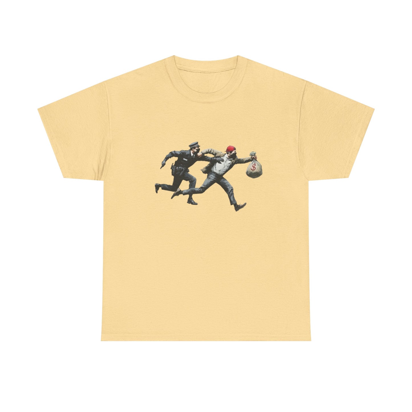 Cops And Robbers Graphic T Shirt NEW GIFT Unisex Heavy Cotton Tee