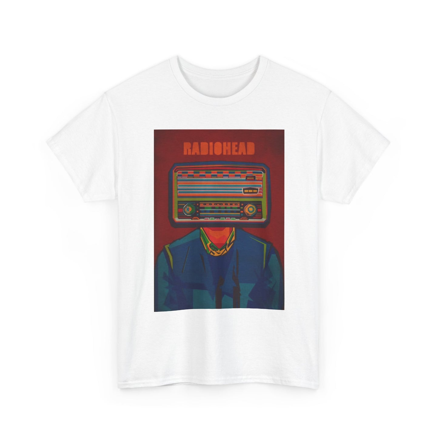 RadioHead Tshirt Retro Merch Rock Band Vintage Unisex Heavy Cotton Tee