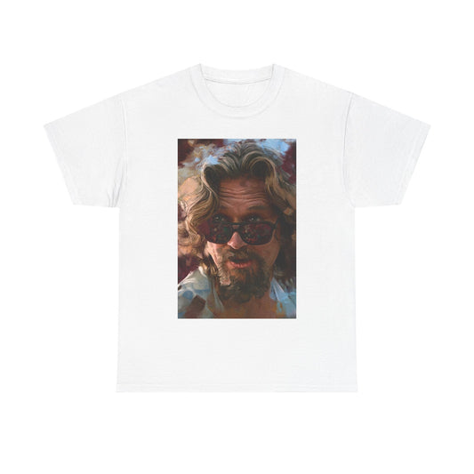 The Big Lebowski Shirt Vintage Movie Poster Retro Painting Cotton Tee 90s