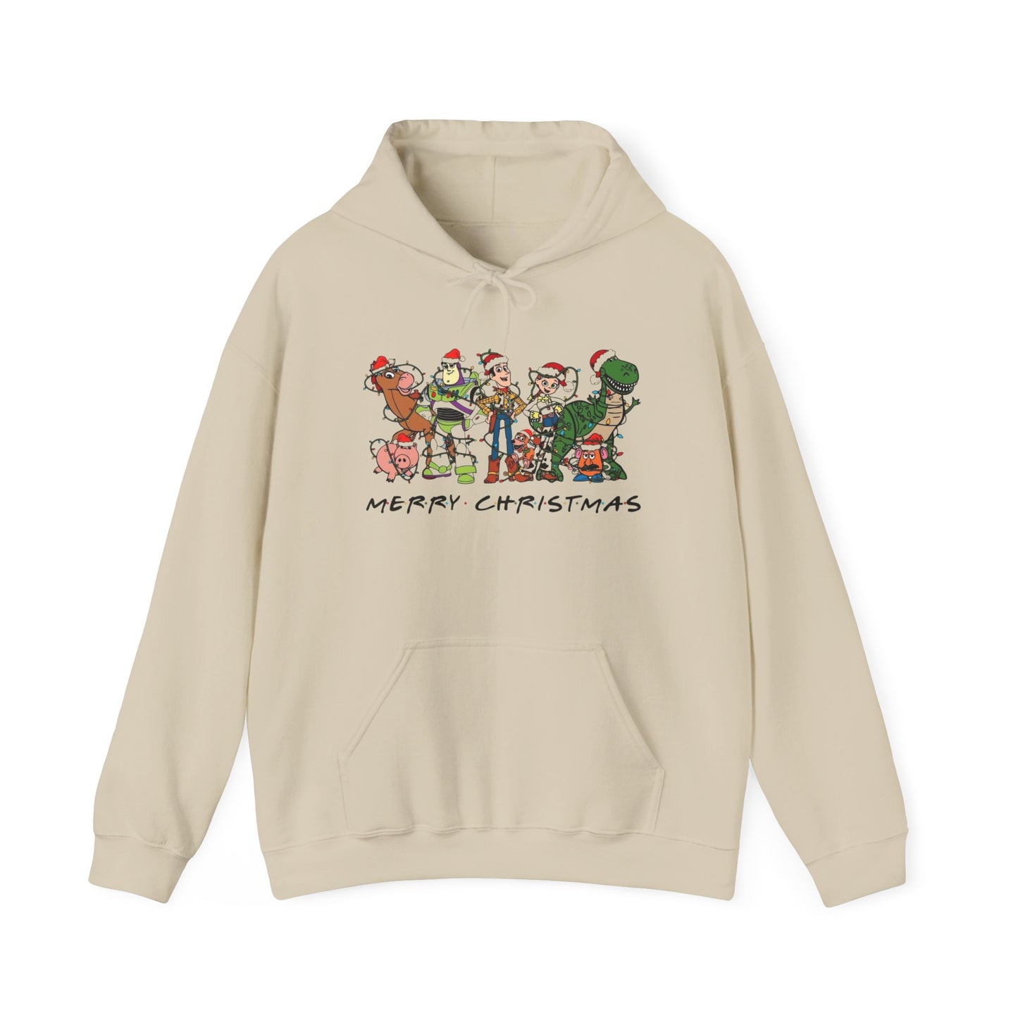 Merry Christmas Cartoons 90's Graphic Hoodie Unisex Heavy Hooded Sweatshirt