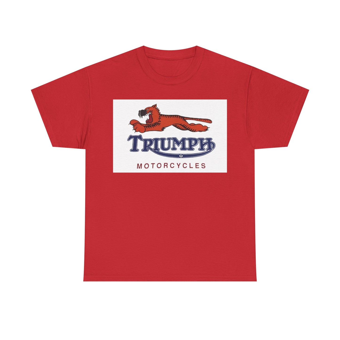 Triumph T-shirt vintage motorcycles nostalgia Tiger Unisex Heavy Cotton Tee