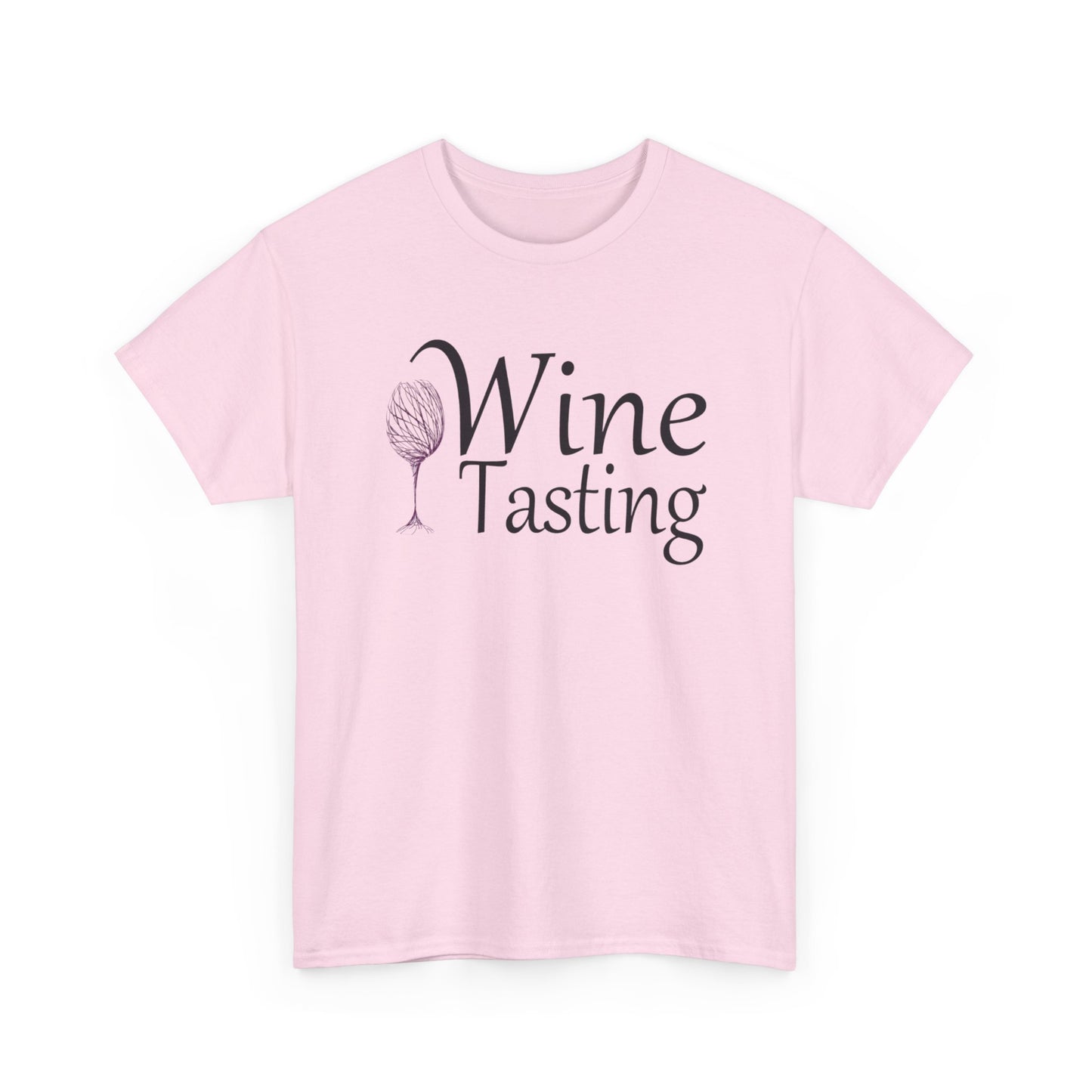 Wine Tasting Glass T Shirt Retro Girly Cute Graphic Unisex Heavy Cotton Tee