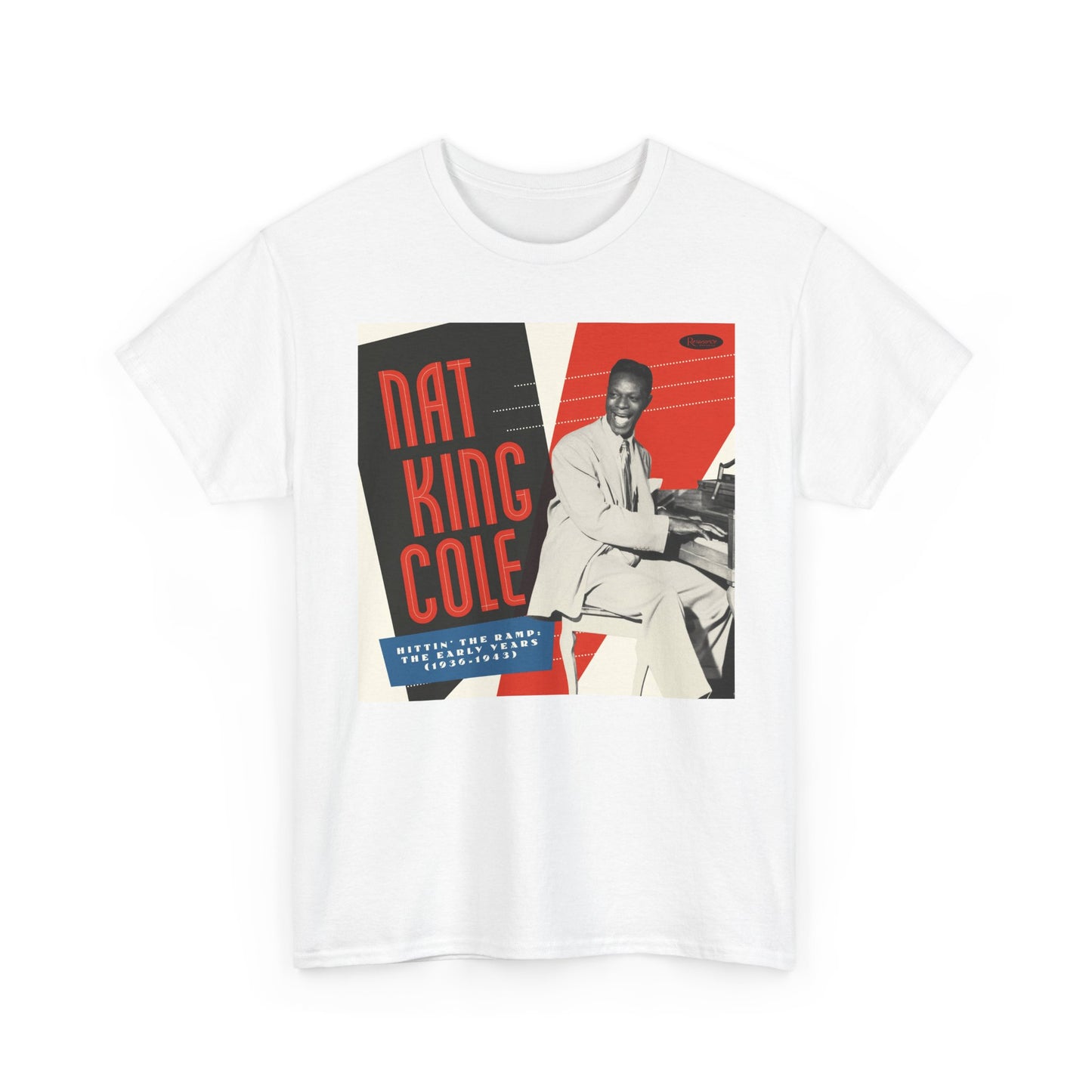 Nat King Cole Tshirt Vintage Retro Graphic Legend Unisex Heavy Cotton Tee