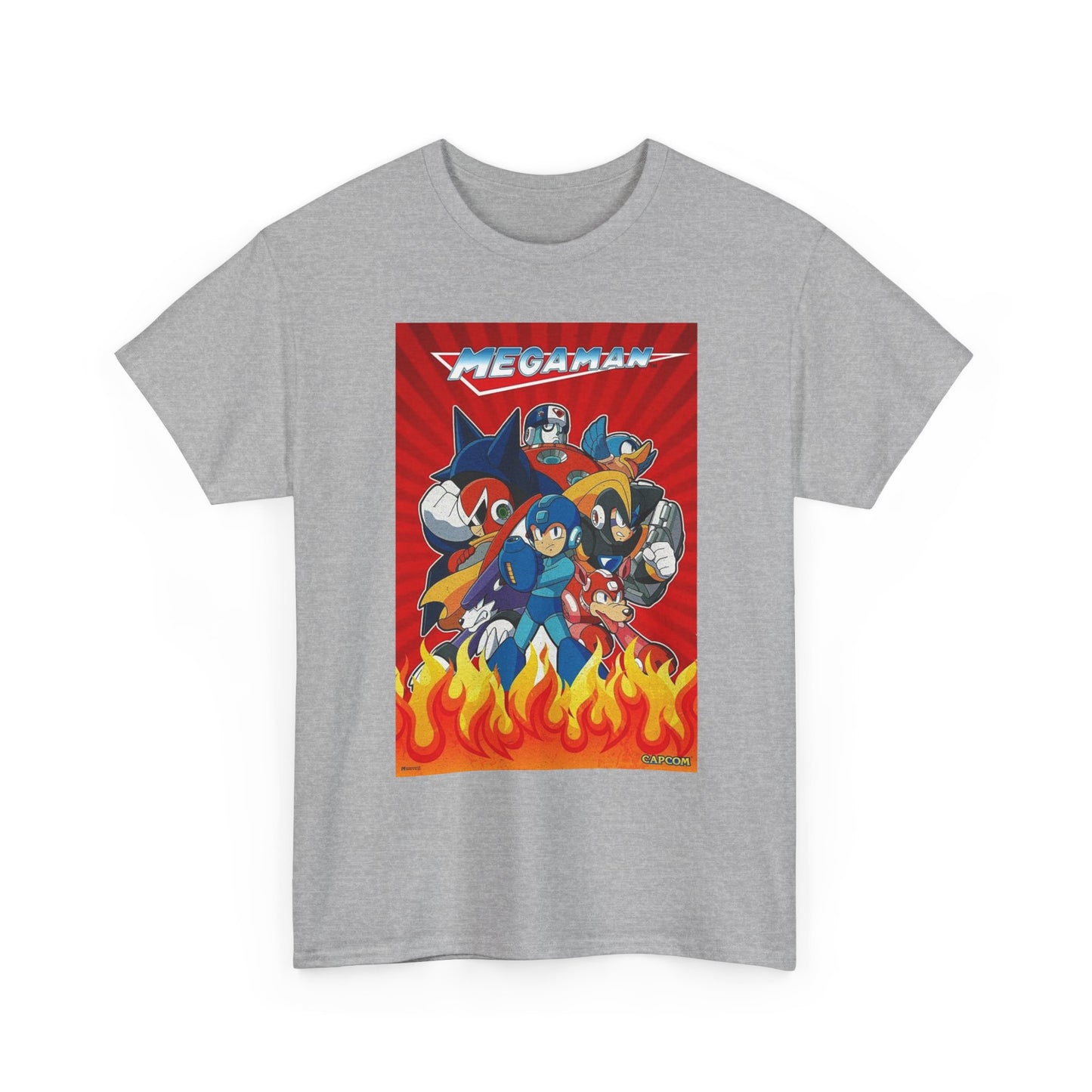 MegaMan Graphic T Shirt Vintage Gaming Retro Unisex Heavy Cotton Tee